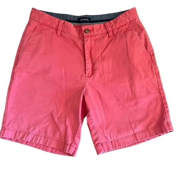 Nautica THE DECK SHORT / CLASSIC FIT Stretch Coral SZ 30 W #1330 - Picture 1 of 9